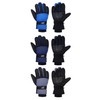 3 Pairs Waterproof Winter Gloves Snow Ski Gloves Unisex Warm Gloves for Kids Toddler Mittens Cold Weather Girls Boys Outdoor (Black, Gray, Dark Blue, 6-10 Years)
