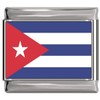 Cuba Flag Italian Charm