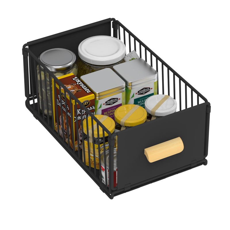 2 Pack Pull out Cabinet Organizer Fixed with Adhesive Nano