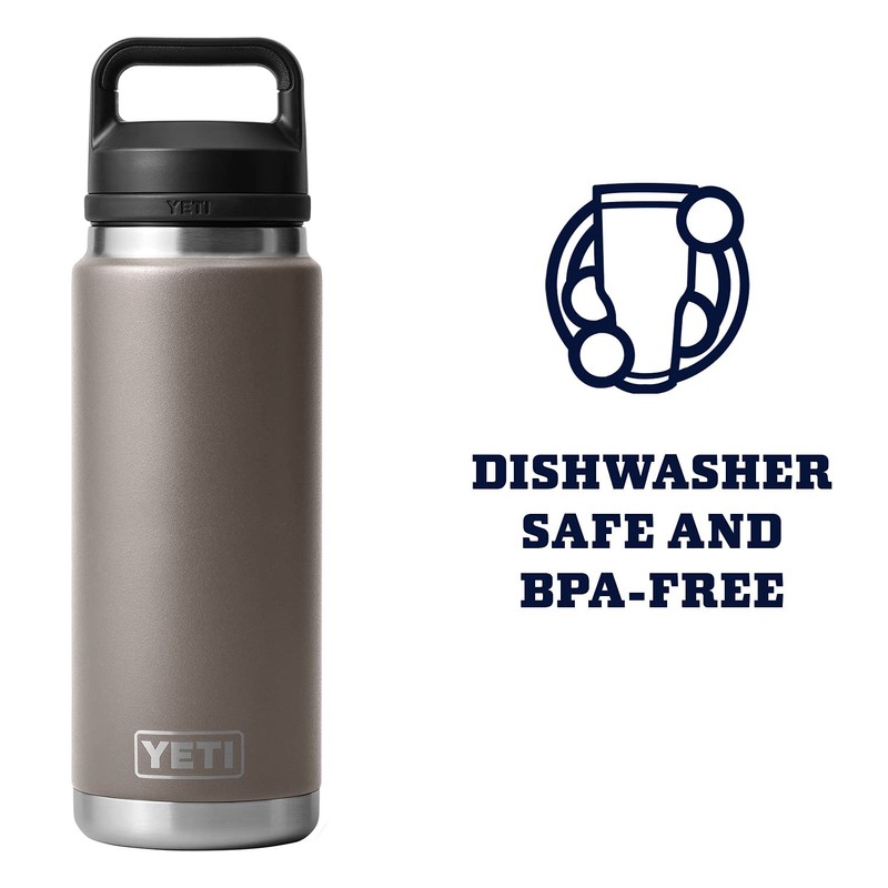 YETI Rambler 26 oz Bottle, Leakproof, Vacuum Insulated, Stainless Steel