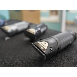 Oster Golden A5 Animal Pet 2-Speed Hair Clipper with Detachable CryogenX Size 10 Blade 10-Piece Stainless Steel Pet Clipper Guide Comb Kit (078936-100-000)