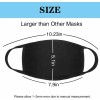 (5 Pieces) Soft Unisex Double Layer Cotton Face Black Mask
