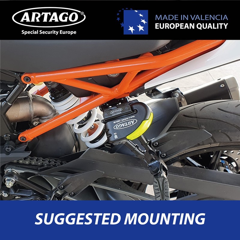 Artago K400 Universal Motorcycle Brake Disc Lock Mount Bracket 30X14