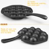 DOERDO Takoyaki Maker 12 Holes Takoyaki Pan Cast Iron Octopus