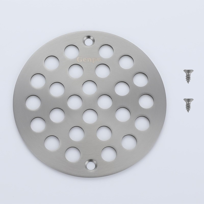 Genpe Round 4 Inch Screw-in Floor Drainer Cover Replacement Shower