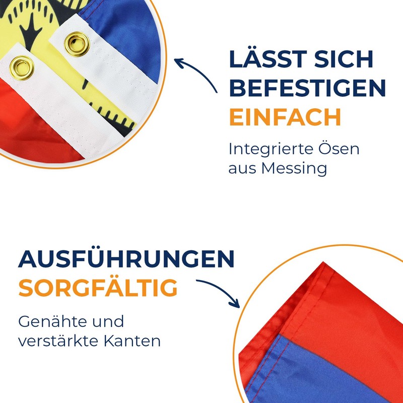 AZ FLAG Liechtenstein Flag 3' x 5' - Landtag flags