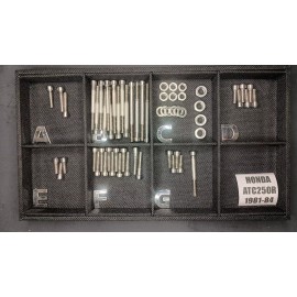 Stainless Cycle Honda Atc250r 1981-1984 Stainless Bolt Screw Kit Set Polished Engine