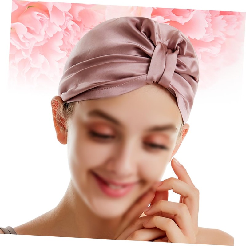 Beavorty Silk Hair Drying Cap Soft Comfortable Bath Cap Fast