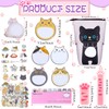 400 Pcs Cute Cat Stationery Set Cartoon Kawaii Stationary Girls