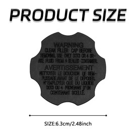 SWQS Brake Master Cylinder Reservoir Tank Cap Brake Fluid Cap Replacement OEM 58531-07000 & 585312B500 Compatible with Hyundai Accent Azera Elantra Santa Fe Sonata Tucson Kia Optima Soul Sorento