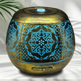 Essential Oil Diffuser for Home 500ML, Aromatherapy Diffusers for Essential Oils Large Room with Cool Mist Humidifiers for Bedroom 7 Colors Changed & 3 Mist Mode Automatic Shut-Off - B