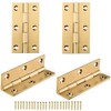 4 Pcs,Solid Brass Butt Hinge,High-end Brass Hinges Door Hinges,Folding Butt