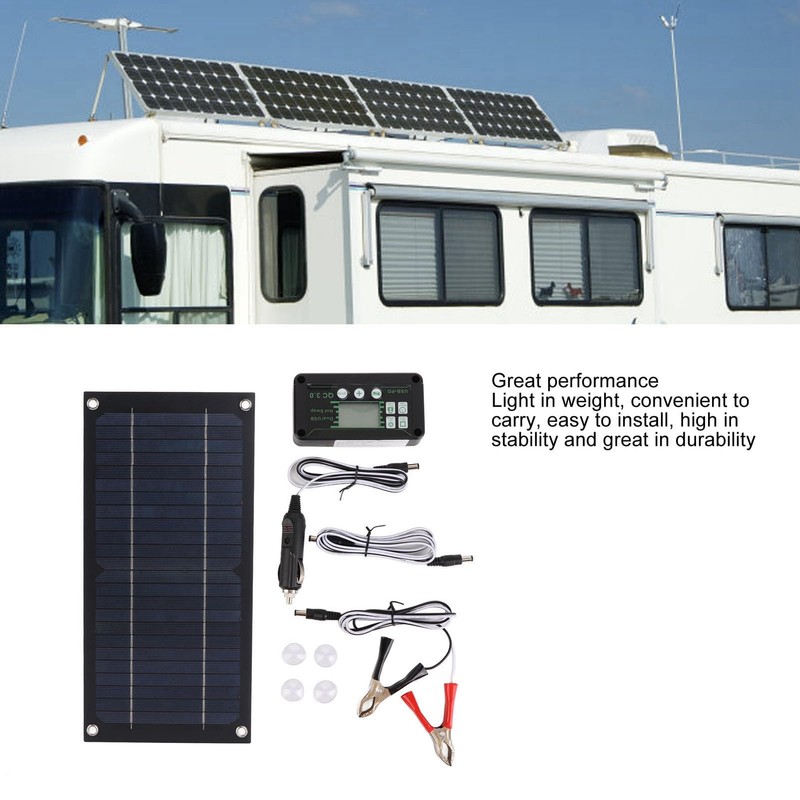 Solar Panel Charger, 600W Solar Panel Monocrystalline 100A Solar Charge