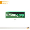 Operation AUSSTATTUNG24 1000030 Emergency Exit Sign Emergency Characters (Additional) Exit