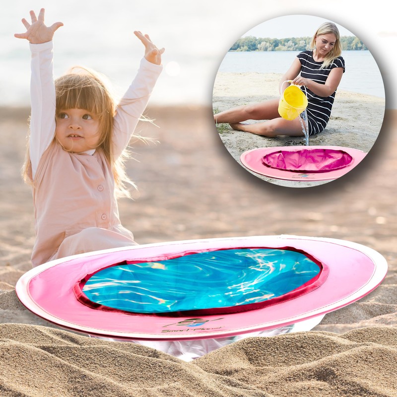 Smart-Planet Pop Up Baby Pool for the Beach, Pink, 50