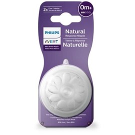 Avent Buy Avent Natural Teat Newborn Flow 0m plus 2 Pack Online