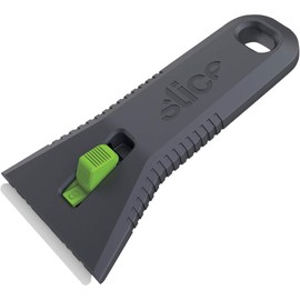10593 Utility Scraper, Self-Retracting Ceramic Blade, Rust Free, Finger Friendly, Soft-Touch Comfort Grips
