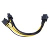 5Pcs Power Supply Cable 6Pin to Dual 8pin 6+2 GPU