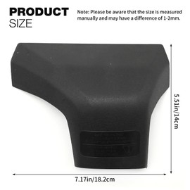 DUZFOREI PT767-48200-CVLF Roof Rack Rail Cover Cap, Replacement for Toyota Highlander/Highlander Hybrid XLE XSE Limited Platinum 2020-2024 (Front Right Side)