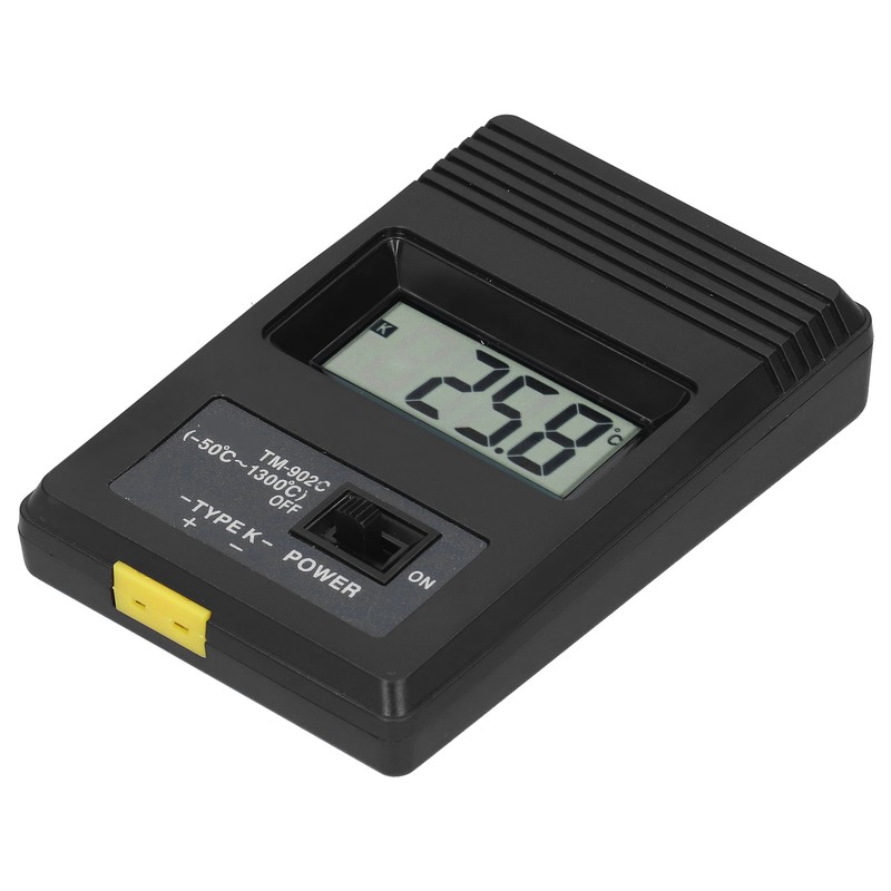 Digital Temperature Meter LCD Display Environment Thermometer Measuring Tool TM902C