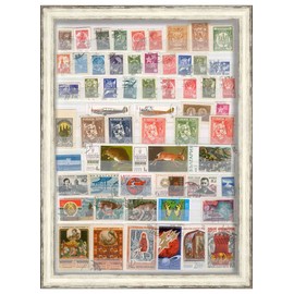 8x5 Silver Shadowbox Frame - Shadow Box Frame Interior Size 8x5 in by 1.25 in Deep - Silver Frame Made to Display Items Up to 1.25 in Deep! Includes Shatter Resistant Acrylic, Backing, Hardware