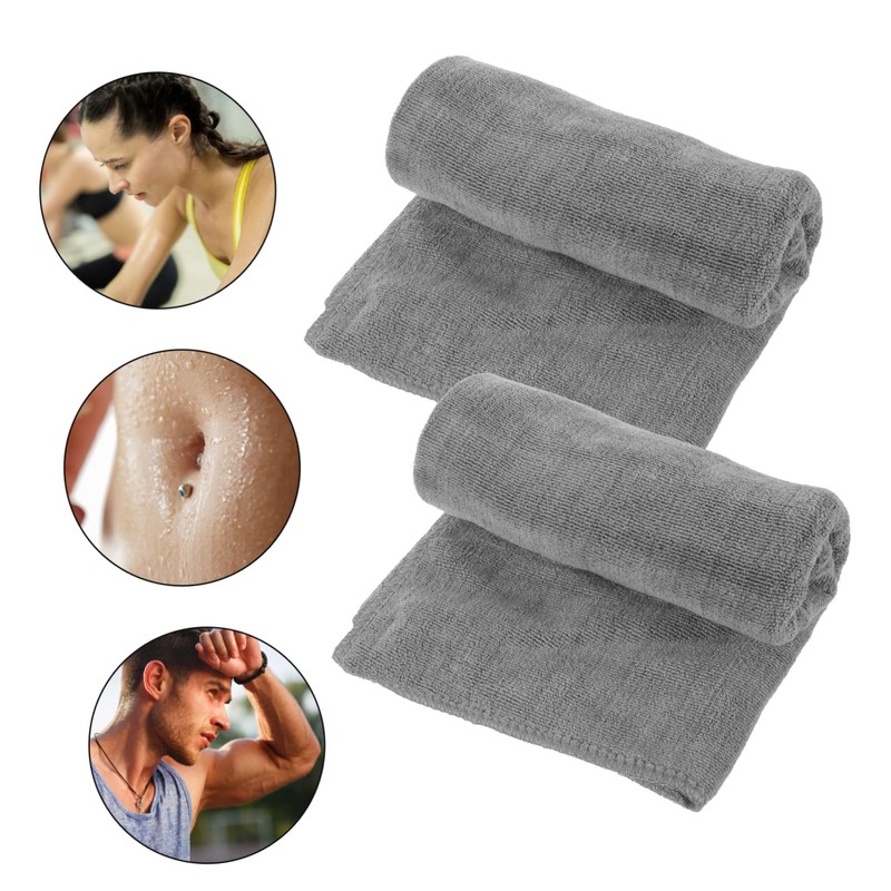 BIUDECO 2pcs Microfiber Towel Gym Travel Sports Workout Camping Towel