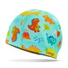 Gorro de natación para niños, tela de elastano suave y