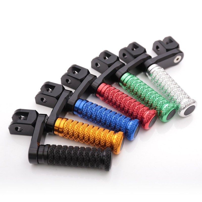 MC MOTOPARTS POLE Red CNC 40mm Extension Riser Front Foot