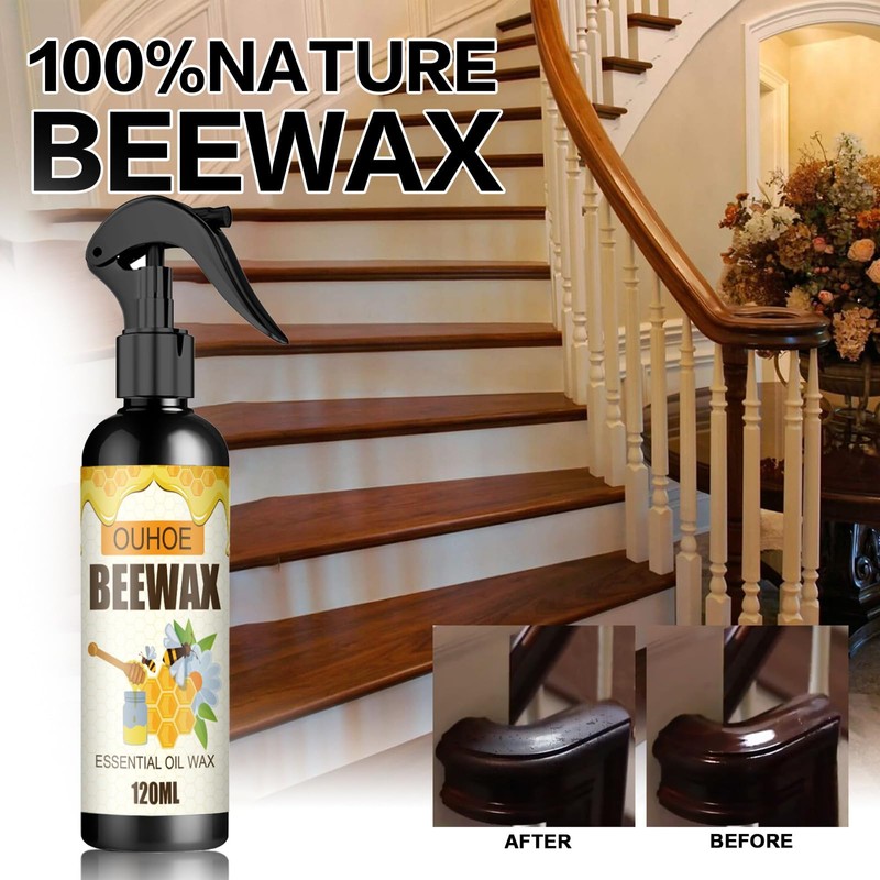 OUKPANE 3Pcs Natural Beeswax Spray, Micro Molecularized Beeswax Spray,Beeswax Spray