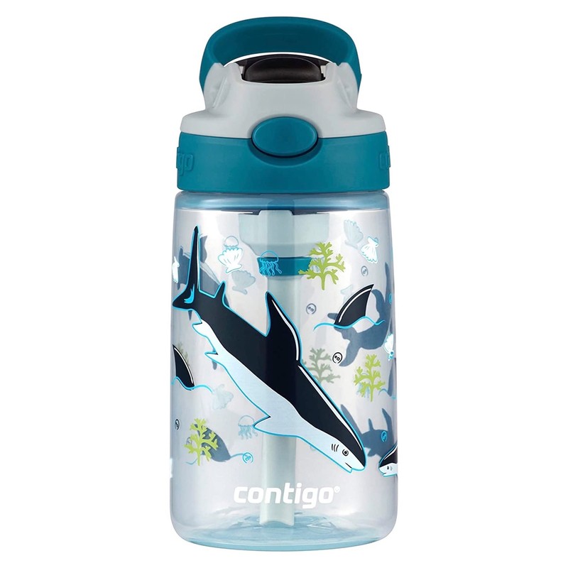 Contigo Kids Straw Water Bottle with AUTOSPOUT Lid 14oz. White