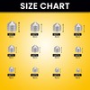 FIXXELY Cone Point Set Screws 48 Pcs (M3,M4,M5,M6) Hex Head
