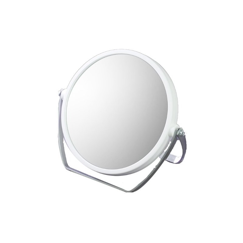 10倍拡大鏡付 両面スタンドミラー YL-1500 ホワイト