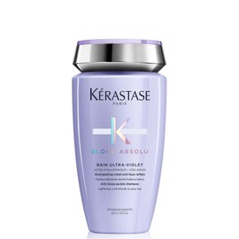KRASTASE KRASTASE Blond Absolute Ultra-Violet Purple Shampoo for Lightened, Highlighted and Grey Hair, Neutralizes Brassy and Yellow Undertones, Hydrates and Protects with Hyaluronic Acid, 8.5 Fl Oz