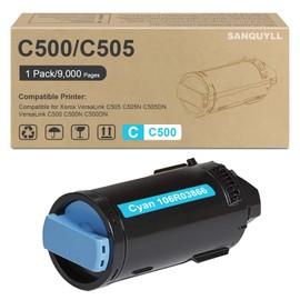 VersaLink C500/C505 Toner Cartridge Compatible for Xerox VersaLink C500 C500N C500DN C505 C505N C505DN Printer for 106R03866 Toner Cartridge 1 Pack Cyan