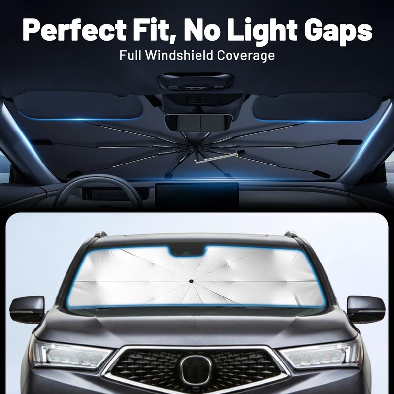 Car Windshield Sun Shade for Nissan Rogue 2021-2026 –[Reflective Coated