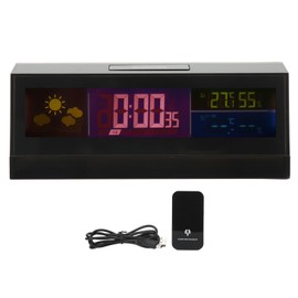 Electronic Weather Clock Digital Weather Forecast Monitor with Calendar Display Indoor Temperature and Humidity Detector