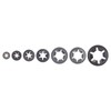285 Pcs Black Starlock Washers Set Manganese Steel Internal Tooth
