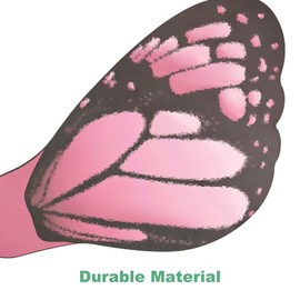 M METERXITY 20 Sheets Butterfly Flower Wrapping Paper Bouquet, 20 x 22 Inch Red Black Waterproof Floral Wrapping Paper Flower Packaging DIY for Wedding/Party/Birthday/Gift Bouquet Wrap Paper