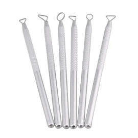 BQLZR Aluminum Ribbon Polymer Clay Sculpting Tools for Trimming Detailing Pack of 6