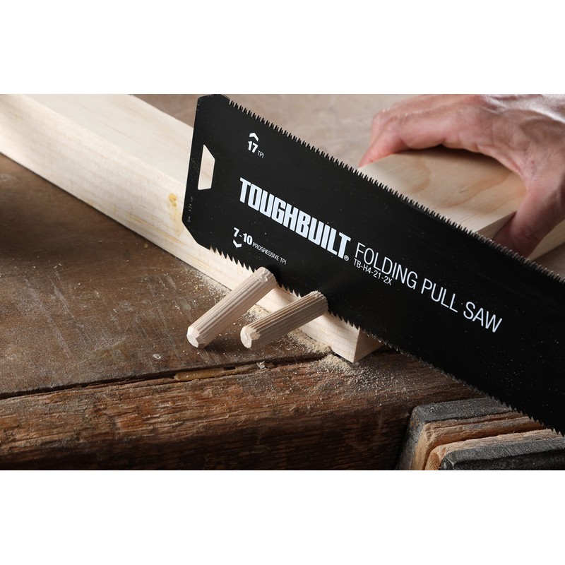 ToughBuilt Folding Pull Saw - (TB-H4-21-2X), Black, One Size
