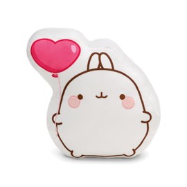 NICI Molang 61678 Cuddly Toy 35 x 30 x 8 cm White Soft Plush Toy for Cuddling and Playing, for Children and Adults, Great Gift Idea