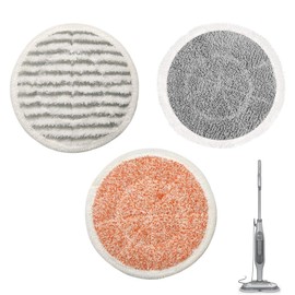 Zhowyeemeng Steam Mop Pads Compatible with Shark S7000AMZ S7001 S6002EU, Reusable Cleaning Pads, Steam Mop Rag, 3 Different Coloured Mop Cloth
