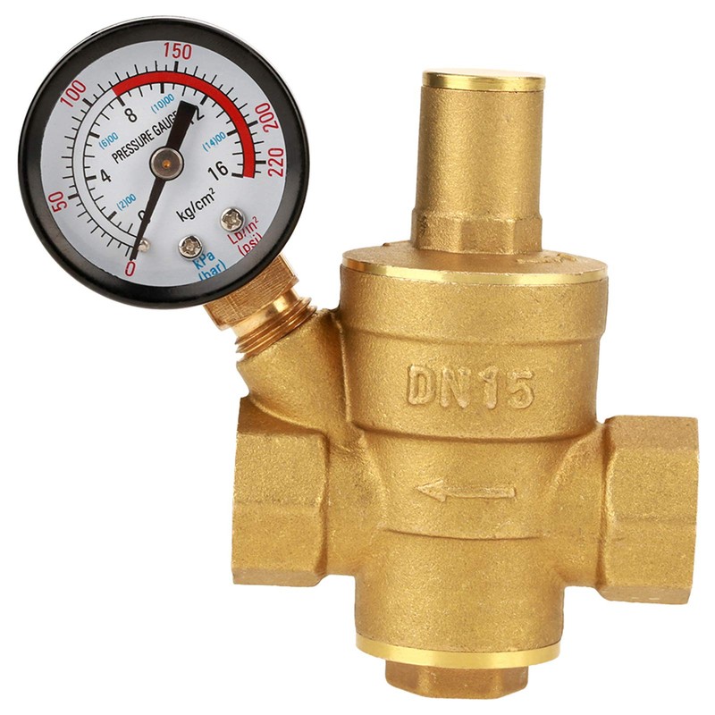 DN15 232PSI Water Pressure Regulator Valve Brass Water Pressure Reducer