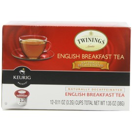 Twinings English Breakfast Decaffeinated Tea, K-Cup Portion Pack for Keurig K-Cup Brewers, 12 Count (Pack of 3)