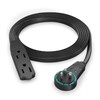Maximm Cable 5 Ft 360° Rotating Flat Plug Extension Cord/Wire,
