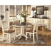 Signature Design by Ashley Whitesburg Cottage Rake Back Dining Chair,