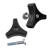 Lawnmower Wing Nut Screw Bolt, Triangle Handle Knob Nut Screw