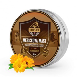 Marigold Ointment for Horses - Calendula Ointment - Poorly Healing Wounds, Eczema, Softening Hard Scars, Burns or Wounds Topvet 100 ml