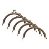 sourcing map 5 Pcs Metal Purse Frame, 10.5cm/4.1" Retro Arch