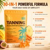 Sapotax Tanning Gummies with Astaxanthin, Sunless Tanning Supplement with Beta